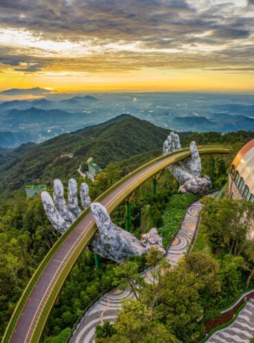 Aerial,View,Of,The,Golden,Bridge,Is,Lifted,By,Two